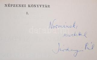 Népzenei könyvtár: Járdányi Pál. Magyar népdaltípusok I.-II. Dedikált!  + Kerényi György: Népies dal...