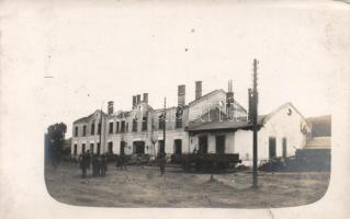 Mezőlaborc, destroyed railway station, photo