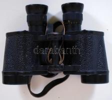 cca 1960 MOM távcső szűrővel, eredeti, bőr tokjában / 
Vintage binoculars in original leather case