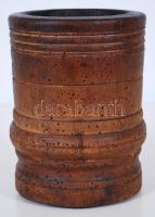 cca 1900 Fa máktörő edény, 16cm