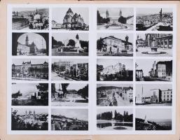 1938 Pécs 20 mini mozaik kép, 14×18 cm