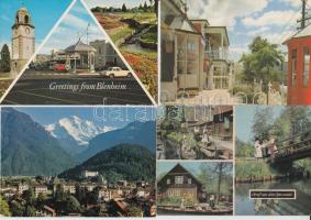 299 db modern, külföldi, színes városképes lap