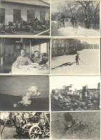 1914-1918 12 db fotó az I. világháborúból, 8×11 cm
