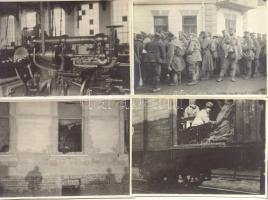 1914-1918 12 db fotó az I. világháborúból, 8×11 cm