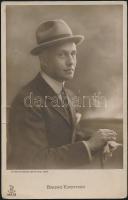 4 db régi színészlap, Rudolph Valentino és Bruno Kastner