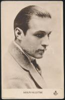 4 db régi színészlap, Rudolph Valentino és Bruno Kastner