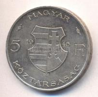 1946. 5Ft Ag "vastag Kossuth" plasztiktokban T:2