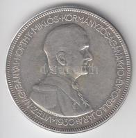 1930. 5P Ag "Horthy-jobbra" T:3