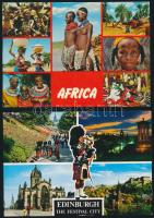 31 db modern, külföldi városképes lap