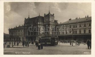 Brno railway station, tram