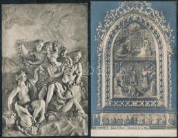 14 db régi, egy kivételével használatlan festmény és szobor reprodukció