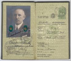 1939 Keményfedeles útlevél  / Hungarian passport