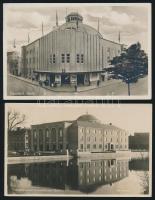 12 db régi, külföldi városképes lap: monacói, török, svéd, német, olasz, dán és osztrák / 12 foreign...