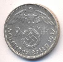 Német 3. Birodalom 1937A 2M Ag "Hindenburg" T:2-
German Third Reich 1937A 2 Marks Ag &quot...