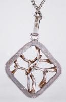 Ezüst (Ag) nyaklánc medállal / Silver necklace br.: 14,8g (925)