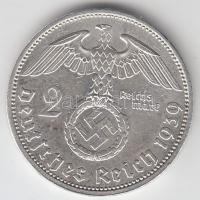 Német 3. Birodalom 1939A 2M Ag "Hindenburg" T:2 k.
German Third Reich 1939A 2 Marks Ag &qu...