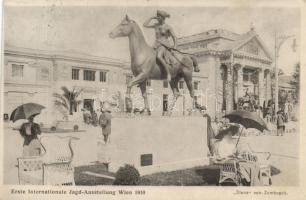 Vienna Hunting Expo 1910, Diana statue (cut)