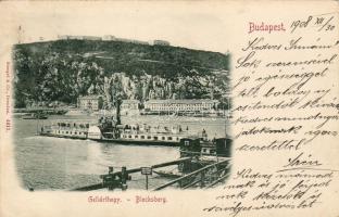 1908 Budapest Gellért-hegy hosszúcímzéses