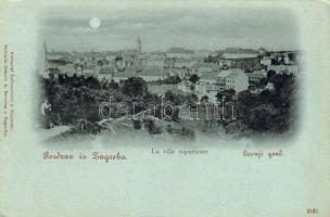 Horvátország cca 1900 Zágráb hosszúcímzéses