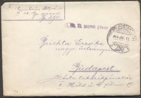 Katonai és tábori posta; Levél "TP 290b" - Budapest, Military and field post, Mail "TP 290b" - Budapest