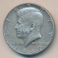 Amerikai Egyesült Államok 1967. 1/2$ Ag "Kennedy" T:2- USA 1967. 1/2 Dollar Ag "Kennedy" C:VF