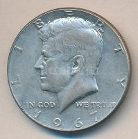 Amerikai Egyesült Államok 1967. 1/2$ Ag &quot;Kennedy&quot; T:2- USA 1967. 1/2 Dollar Ag &quot;Kennedy&quot; C:VF