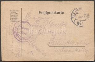 Military and field post, Postcard "EP 445a" - Székelykeresztúr, Katonai és tábori posta; Levelezőlap "EP 445a" - Székelykeresztúr