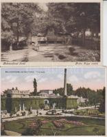 Balatonfüred 2 db képeslap: Blaha Lujza emlékmű ás Tibor gyógyfürdő