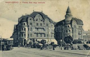 Nagyvárad Hotel Fekete Sas, tram (EK)