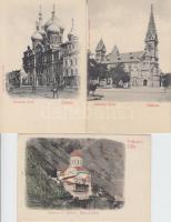 3 db régi, használatlan, jó minőségű külföldi városképes lap: 2 Odessza és egy Tbiliszi/ 3 foreign, unused, good quality postcards: 2 Odessa and Tbilisi