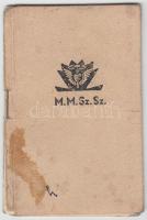 1945 Magyar Magánalkalmazottak Szabad Szakszervezete tagsági igazolvány a szakszervezet saját bélyeg...