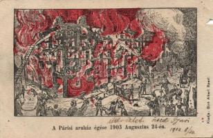 Budapest VII. A Párisi áruház égése 1903. Augusztus 24-én (b)