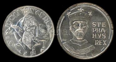 1972. 50Ft Ag + 100Ft "Szent István" pár T:BU