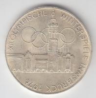 Ausztria 1976. 100Sch Ag "Innsbruck - XII. téli olimpia / Épületek és olimpiai logó" T:2
A...
