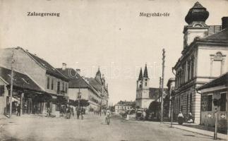 Zalaegerszeg Megyeháza tér, Farkas J. és Komlós M. kereskedései (fa)