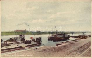 Szeged alsó Tisza parti kikötő (fa)