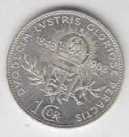 Ausztria 1908. 1K Ag "Jubileum" T:2 
Austria 1908. 1 Corona Ag "Jubilee" C:XF