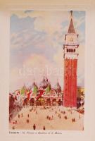 cca 1900 Velence 25 akvarell-reprodukciót tartalmazó képes füzet / 
Leporello guide of Venice