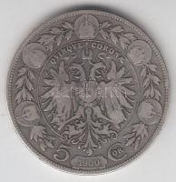 Ausztria 1900. 5K Ag T:3
Austria 1900. 5 Corona Ag C:F