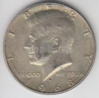 Amerikai Egyesült Államok 1968D. 1/2$ Ag "Kennedy" T:2- USA 1968D. 1/2 Dollar Ag "Kennedy" C:VF
