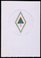 Kézzel készített üdvözlőlap Kudlik Júliai saját kezű üdvözlő soraival és aláírásával