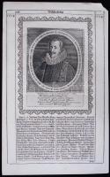 cca 1660 II. Ferdinánd (1578-1637) portréja. Rézmetszet. Theatri Europaei...Sechster und letzter Theil / Copper engraving of Ferdinand II (1578-1637), 30x19cm