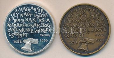 Bognár György (1944-) 1990. "MÉE Budapest / Nagy Imre a magyar nép mártírja" Ag és Br emlé...