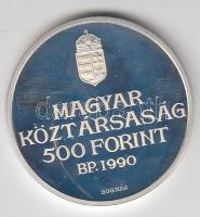 1990. 500Ft Ag "Kölcsey Ferenc" T:PP Csak 5000db!
