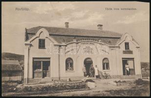 Révfülöp Török Imre vegyeskereskedése, Kovács Ferenc mészáros-hentes üzlete (vágott / cut)