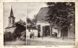 Dávod üzlet, templom (EB)