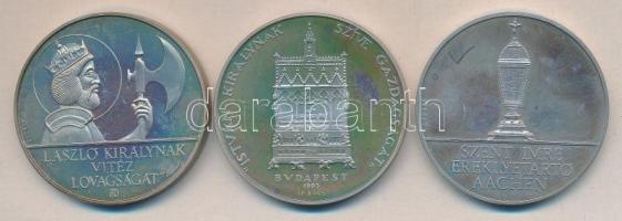1994. "Magyar Szentek I éremsorozat" 3db Ag emlékérem (32,41g/0.925/40mm) díszdobozban tan...