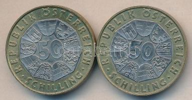 Ausztria 1996. 50Sch "Millennium" (2x) T:1-
Austria 1996. 50 Schilling "Austrian Mill...