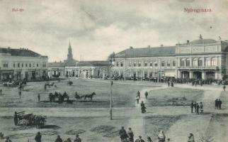 Nyíregyháza Bel tér Blumberg József kereskedésével