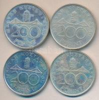 1994. 200Ft Ag "Deák" (4x) T:2